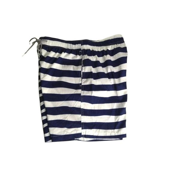 BOARDIES MEN'S SWIM SHORTS BLUE WHITE STRIPE SIZE LARGE - Picture 2 of 4
